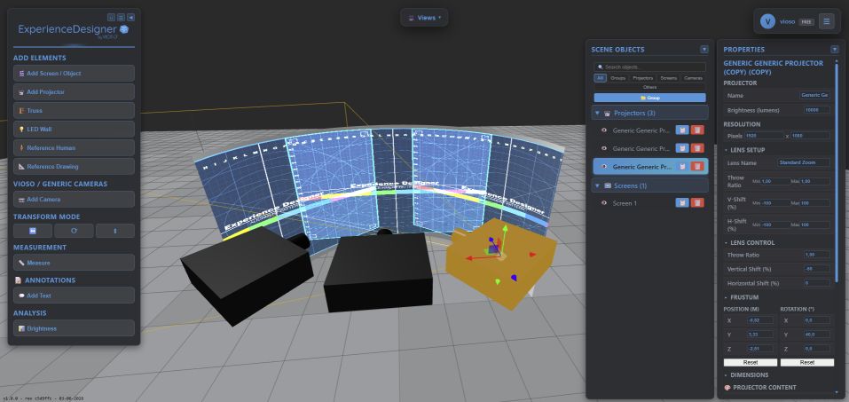 Experience Designer 3D planning workspace